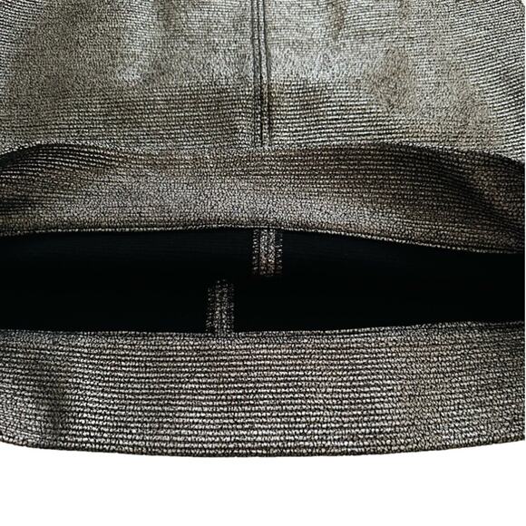 Diane Von Furstenberg Skirt Katinko Silver Metallic A-Line Skirt Size 10 - Picture 8 of 12